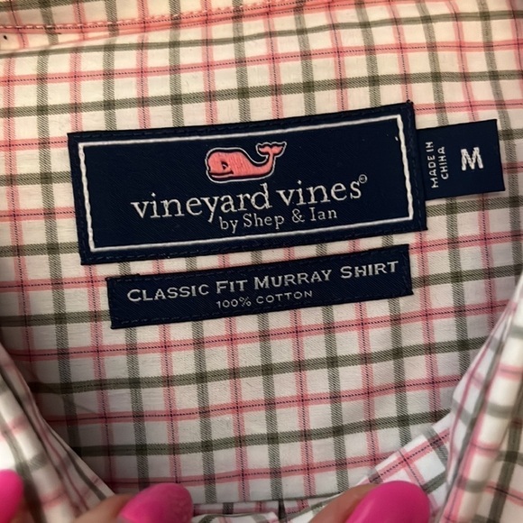 Vineyard Vines Murray Shirt Casual Button Down Classic Fit Size Medium - Picture 3 of 11